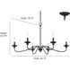 Delvona 6 Light 36.75 inch Modern Gold Chandelier Ceiling Light